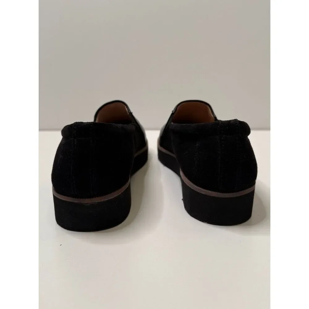 Naturalizer Women’s 8.5M Black Platform Slip On Loafers Comfort Shoes NWT